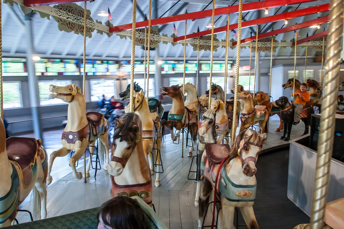 Looff carousel at Slater Park